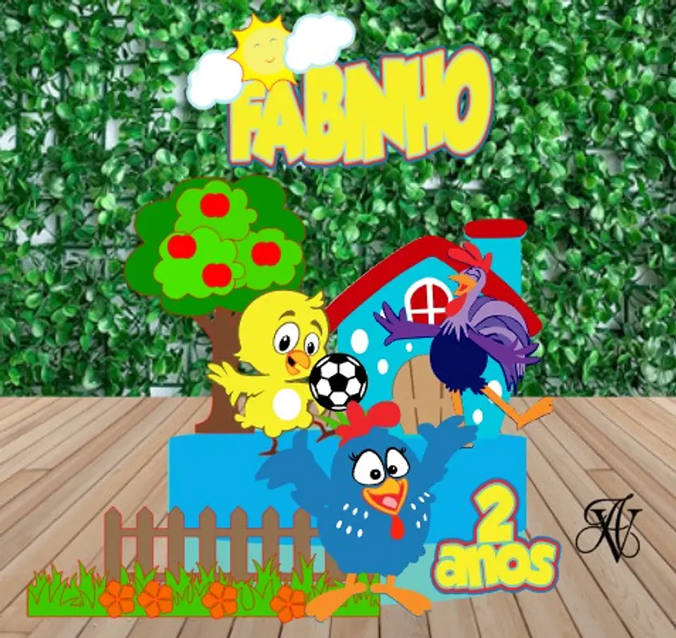 Arquivo de Corte Topo de Bolo Galinha Pintadinha 10 1