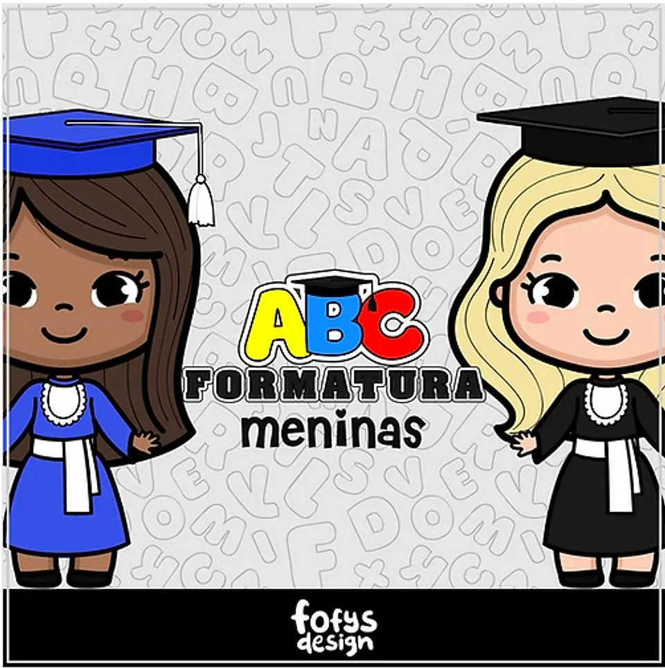 Kit Digital Formatura Abc Menina 62 1