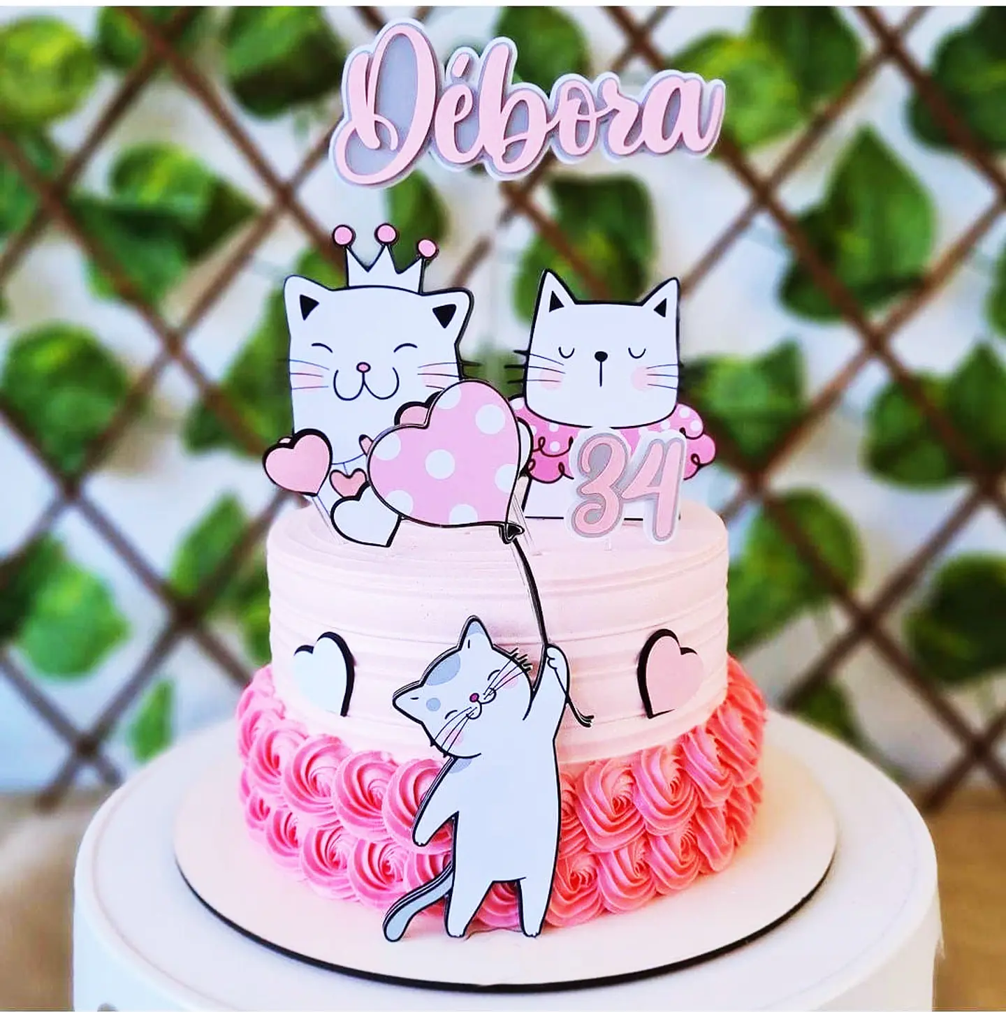 Arquivo de Corte Topo de Bolo Gatinho Gatinha 34 1