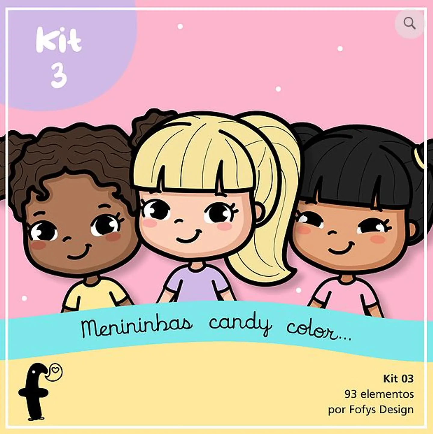 Kit Digital Menininhas Candy Color Kit 95 1