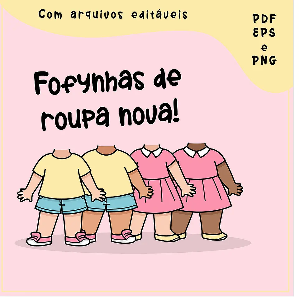 Kit Digital Fofynhas Roupa Nova 59 1