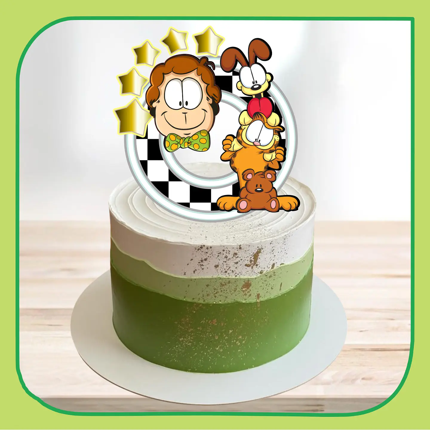 Arquivo de Corte Topo de Bolo Garfield 7 1