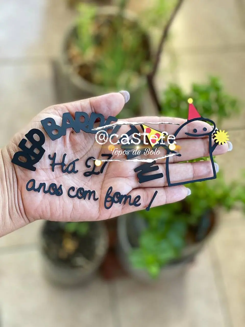 Arquivo de Corte Topo de Bolo Flork Rep Bardei Happy Birthday 21 1