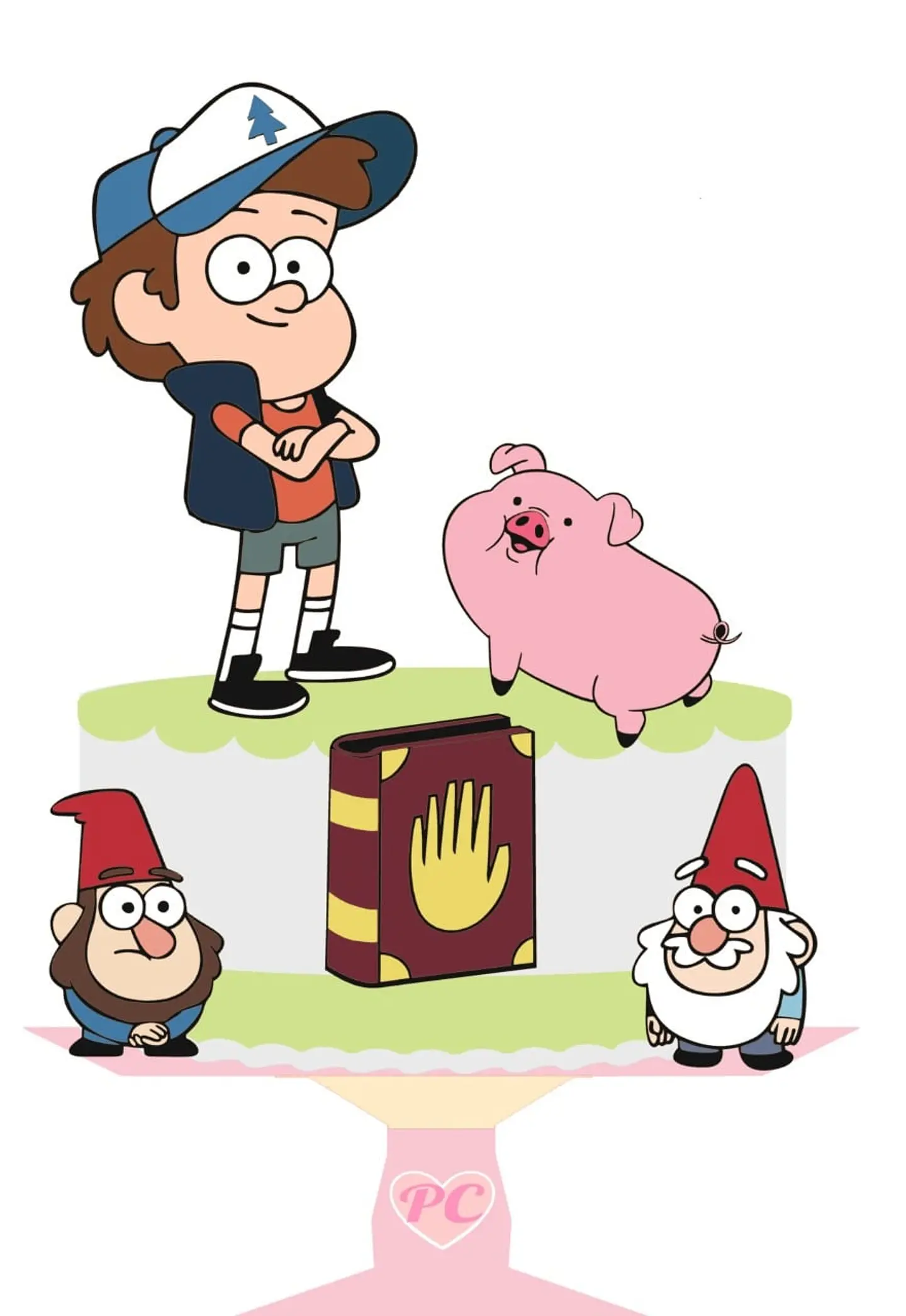 Arquivo de Corte Topo de Bolo Gravity Falls 1 1