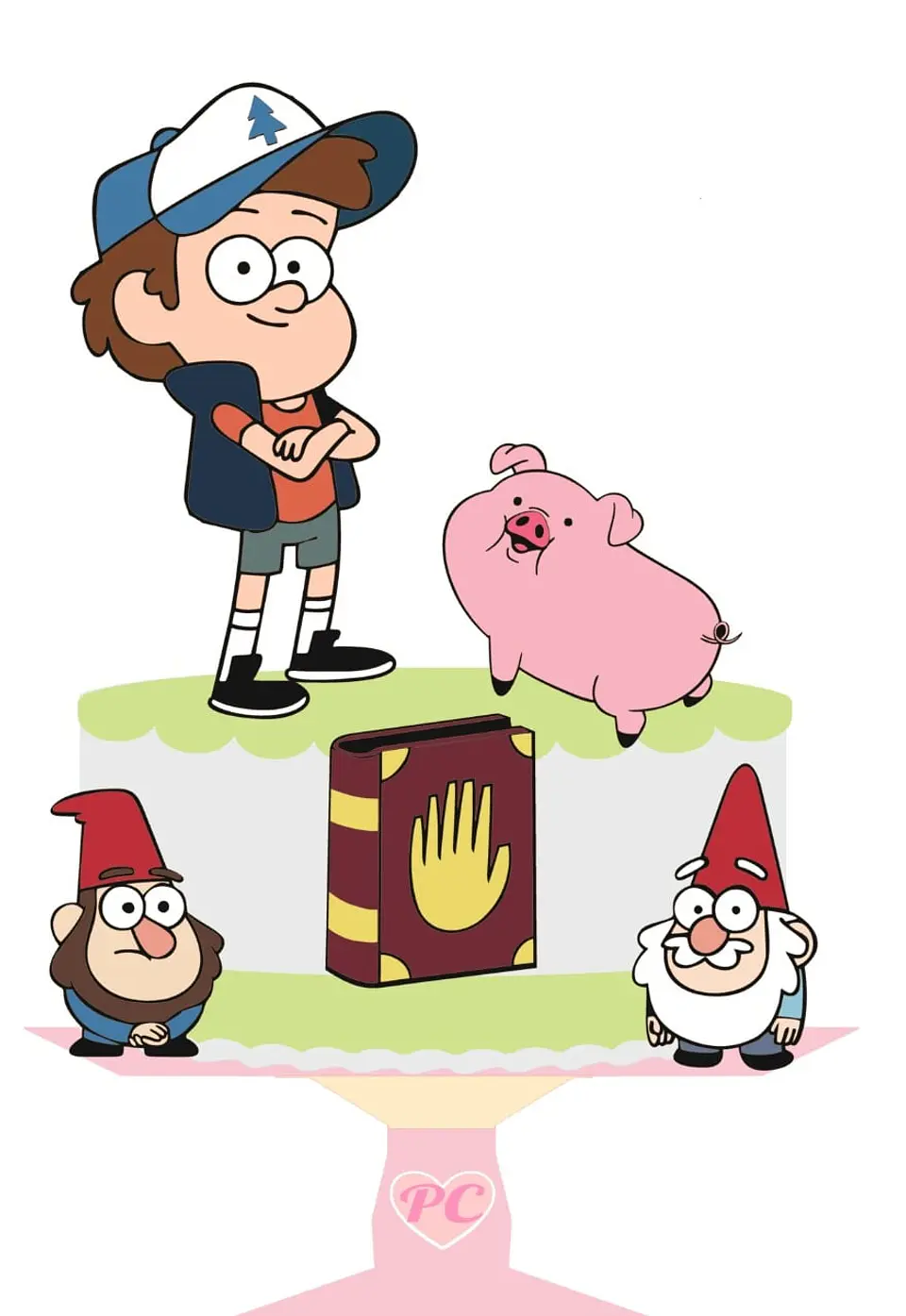 Arquivo de Corte Topo de Bolo Gravity Falls 1 1