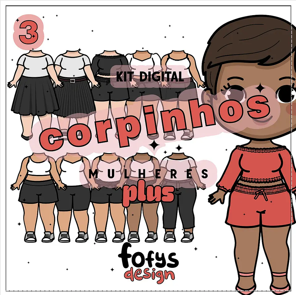 Kit Digital Corpinhos Mulheres 3 Plus 23 1