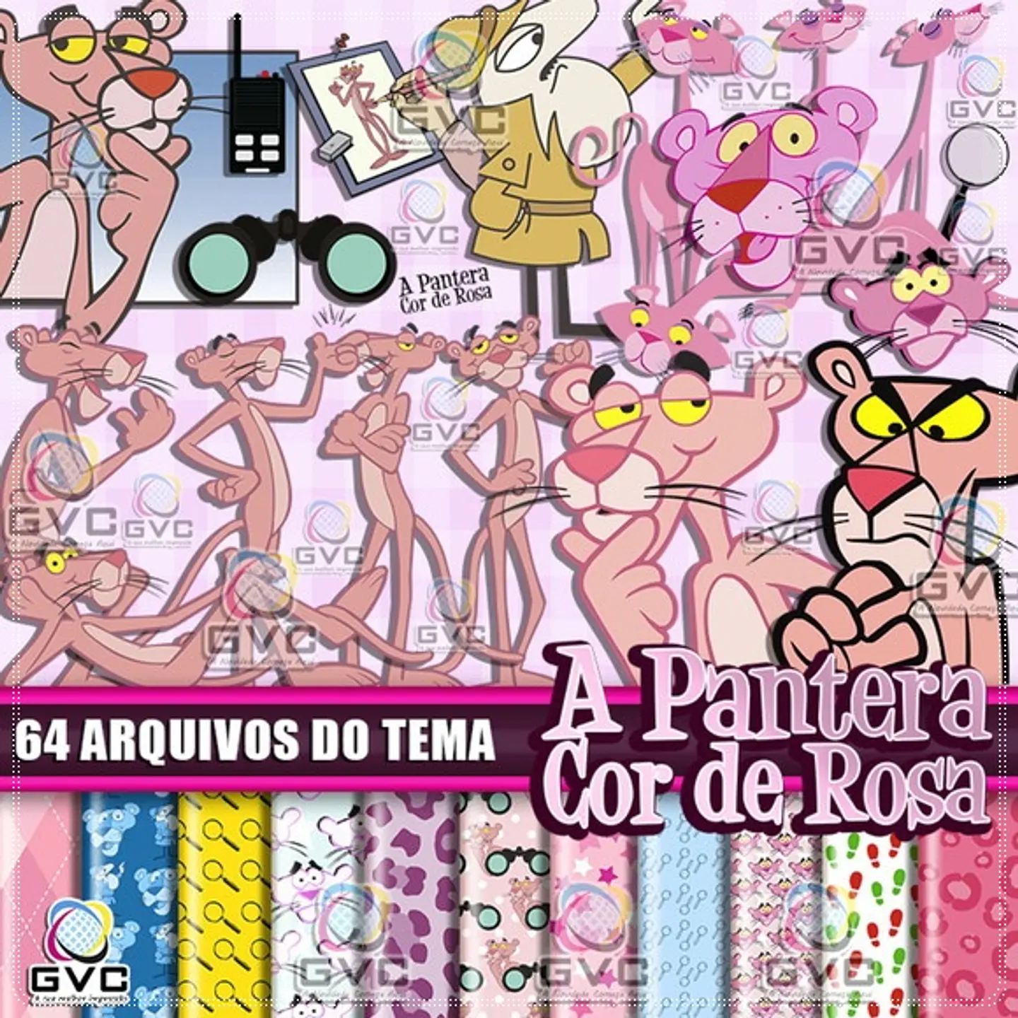 Kit Digital A Pantera Cor de Rosa 4 1