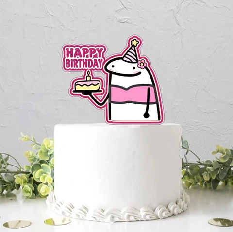 Arquivo de Corte Topo de Bolo Flork Rep Bardei Happy Birthday 10