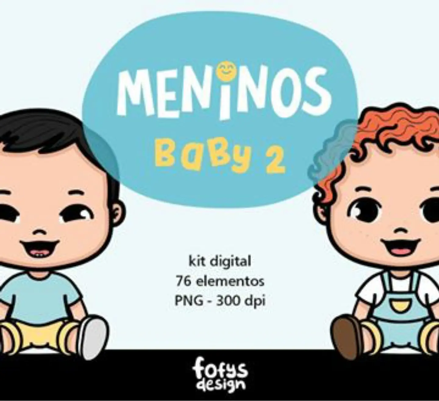 Kit Digital Meninos Baby 96 1