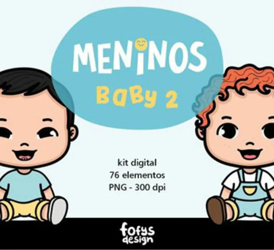Kit Digital Meninos Baby 96 1