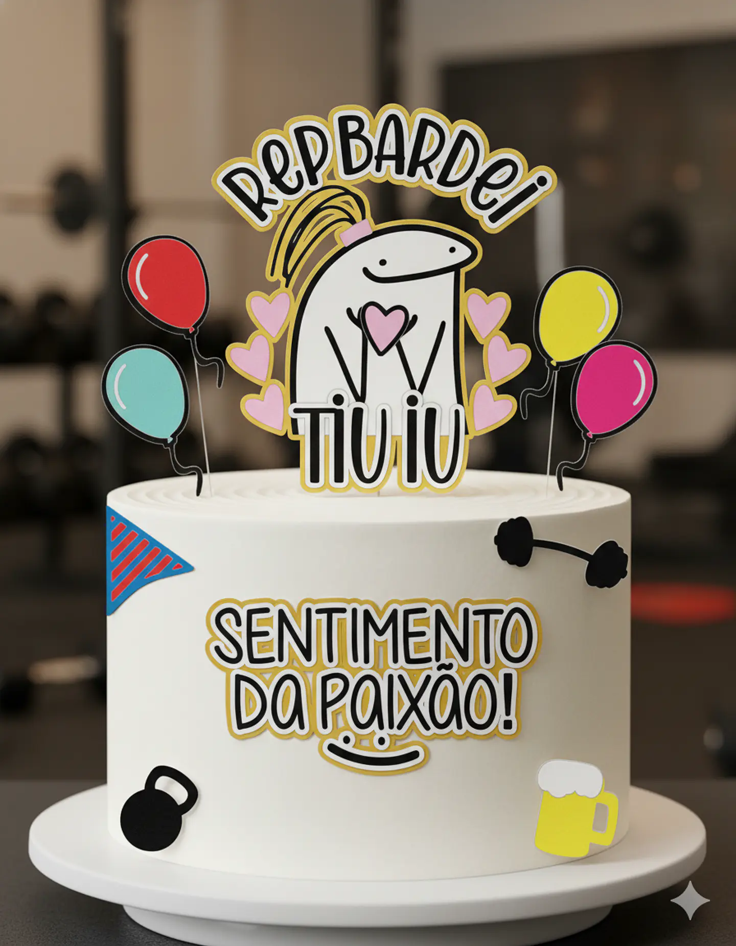 Arquivo de Corte Topo de Bolo Flork Rep Bardei Happy Birthday 3 1