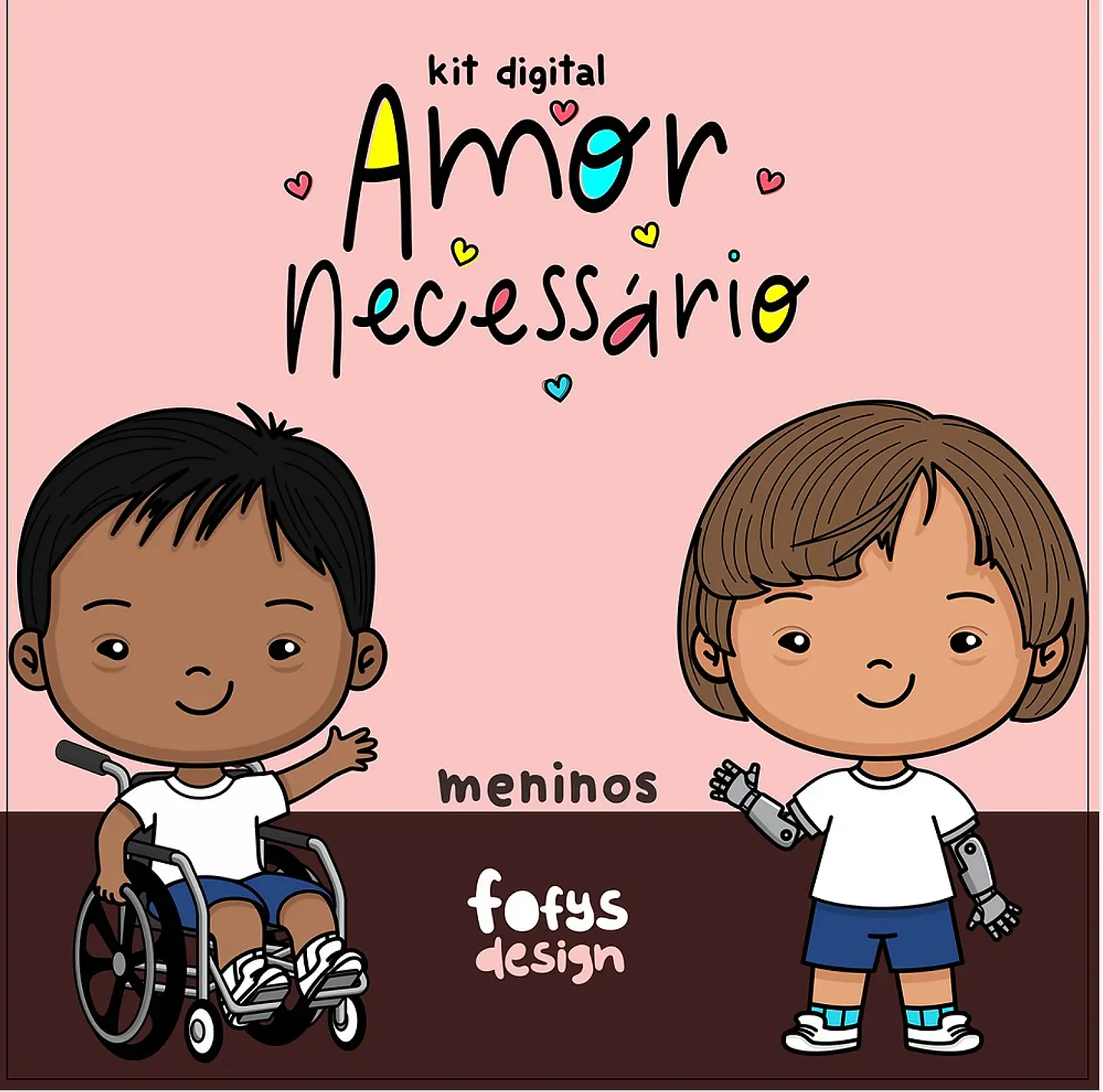 Kit Digital Amor Necessário Meninos 2 1