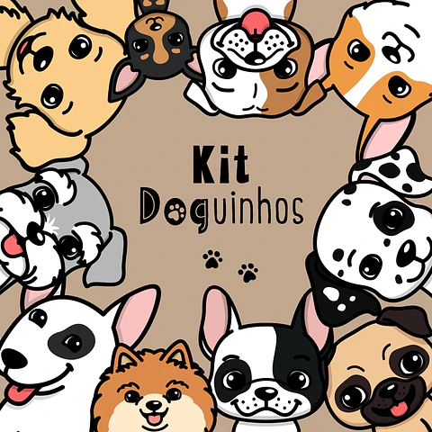 Kit Digital Doguinhos 57