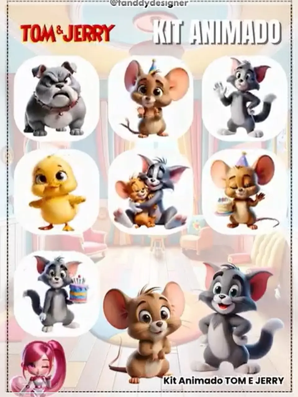 Kit Digital Animado Tom e Jerry Animado 31 1