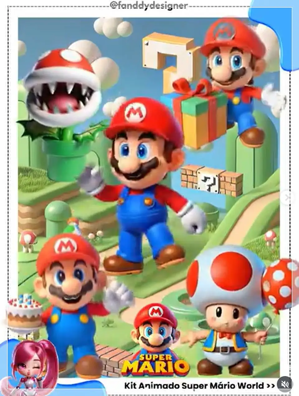 Kit Digital Animado Super Mário 28 1