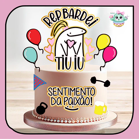 Arquivo de Corte Topo de Bolo Flork Rep Bardei Happy Birthday 26