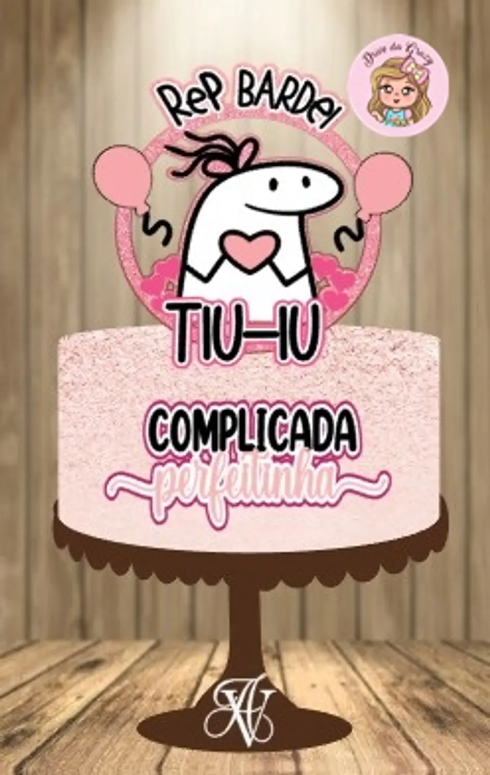 Arquivo de Corte Topo de Bolo Flork Rep Bardei Happy Birthday 17 1