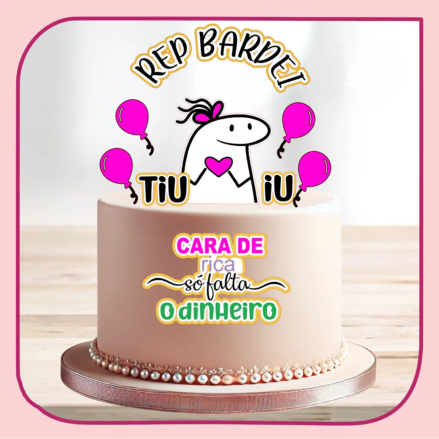 Arquivo de Corte Topo de Bolo Flork Rep Bardei Happy Birthday 25 1