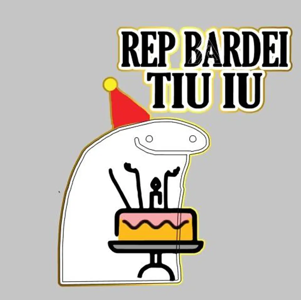 Arquivo de Corte Topo de Bolo Flork Rep Bardei Happy Birthday 9 1