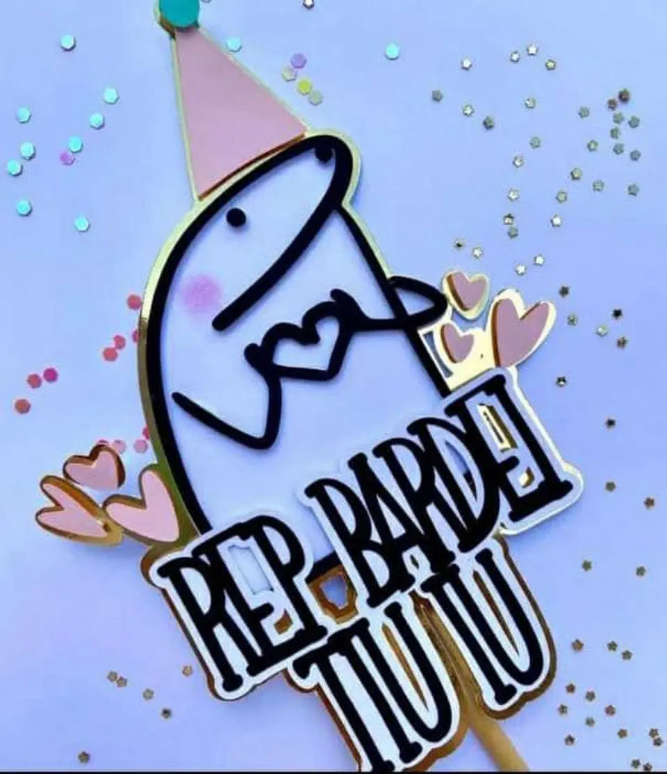 Arquivo de Corte Topo de Bolo Flork Rep Bardei Happy Birthday 1 1