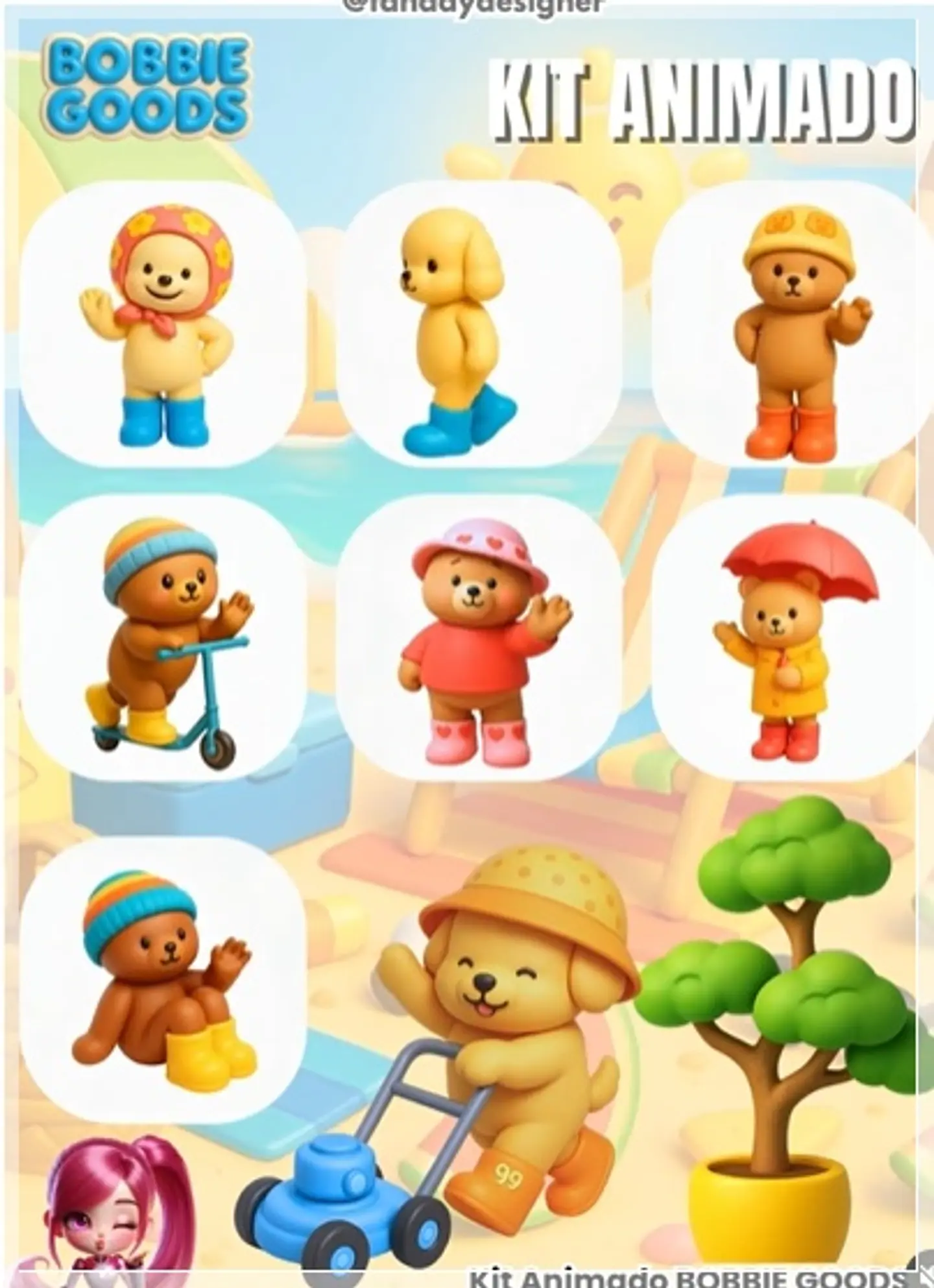 Kit Digital Animado Bobbie Goods Animado 4 1