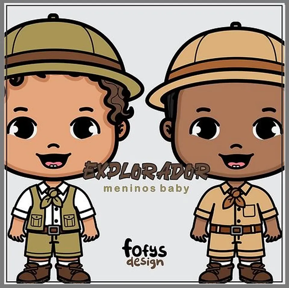 Kit Digital Explorador Safari Babys 42 1