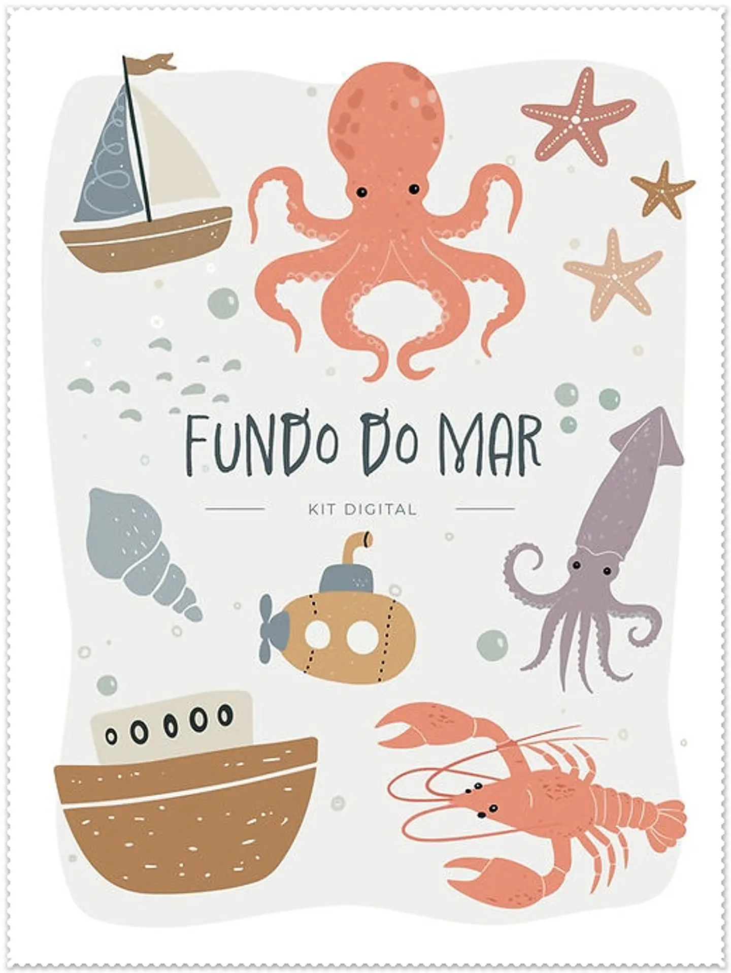 Kit Digital Fundo do Mar 1