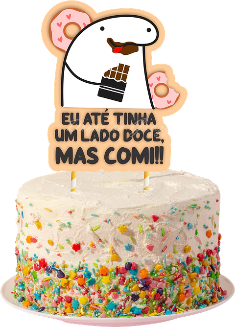 Arquivo de Corte Topo de Bolo Flork Diversos Frases Engraçados 40