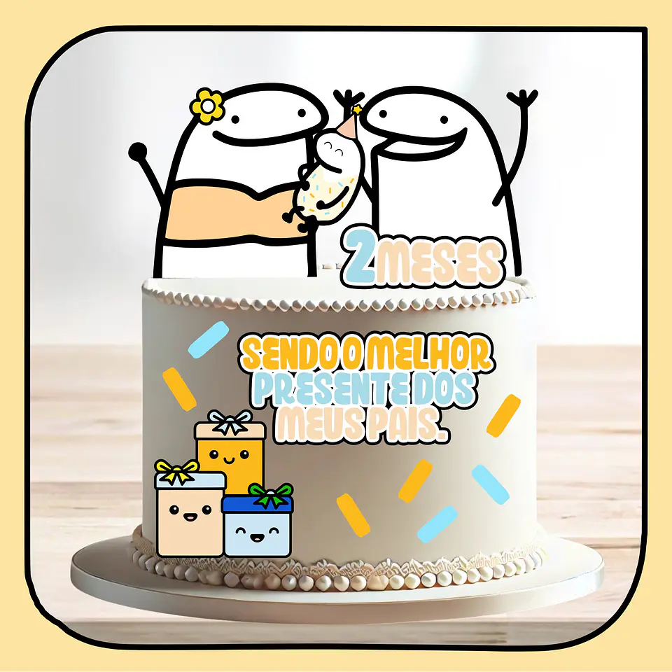 Arquivo de Corte Topo de Bolo Flork Estressada Paciência Nervoso 2 1