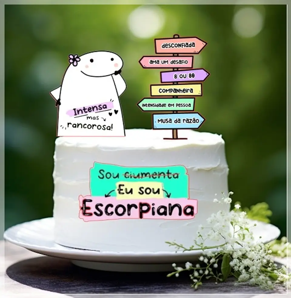 Arquivo de Corte Topo de Bolo Flork Signos Escorpião 2 1