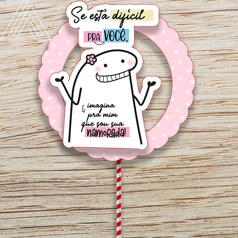 Arquivo de Corte Topo de Bolo Flork Casal Amor Eu Te Amo 12
