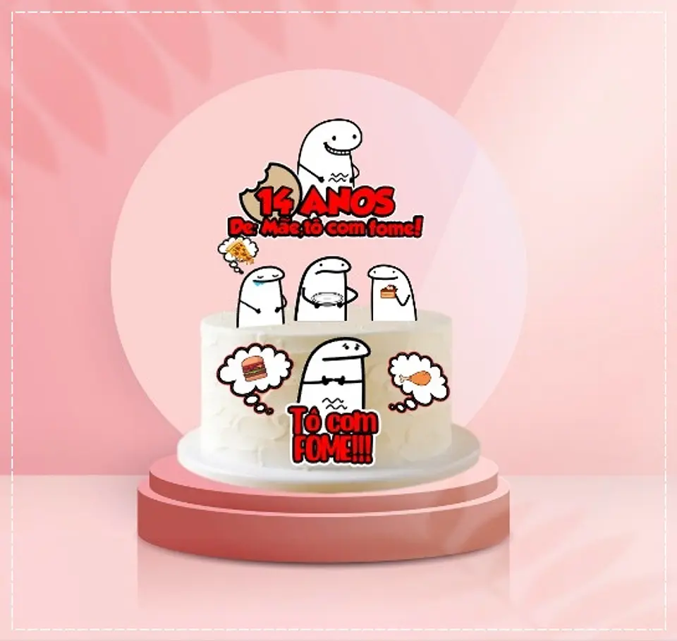 Arquivo de Corte Topo de Bolo Flork Fome 1 1