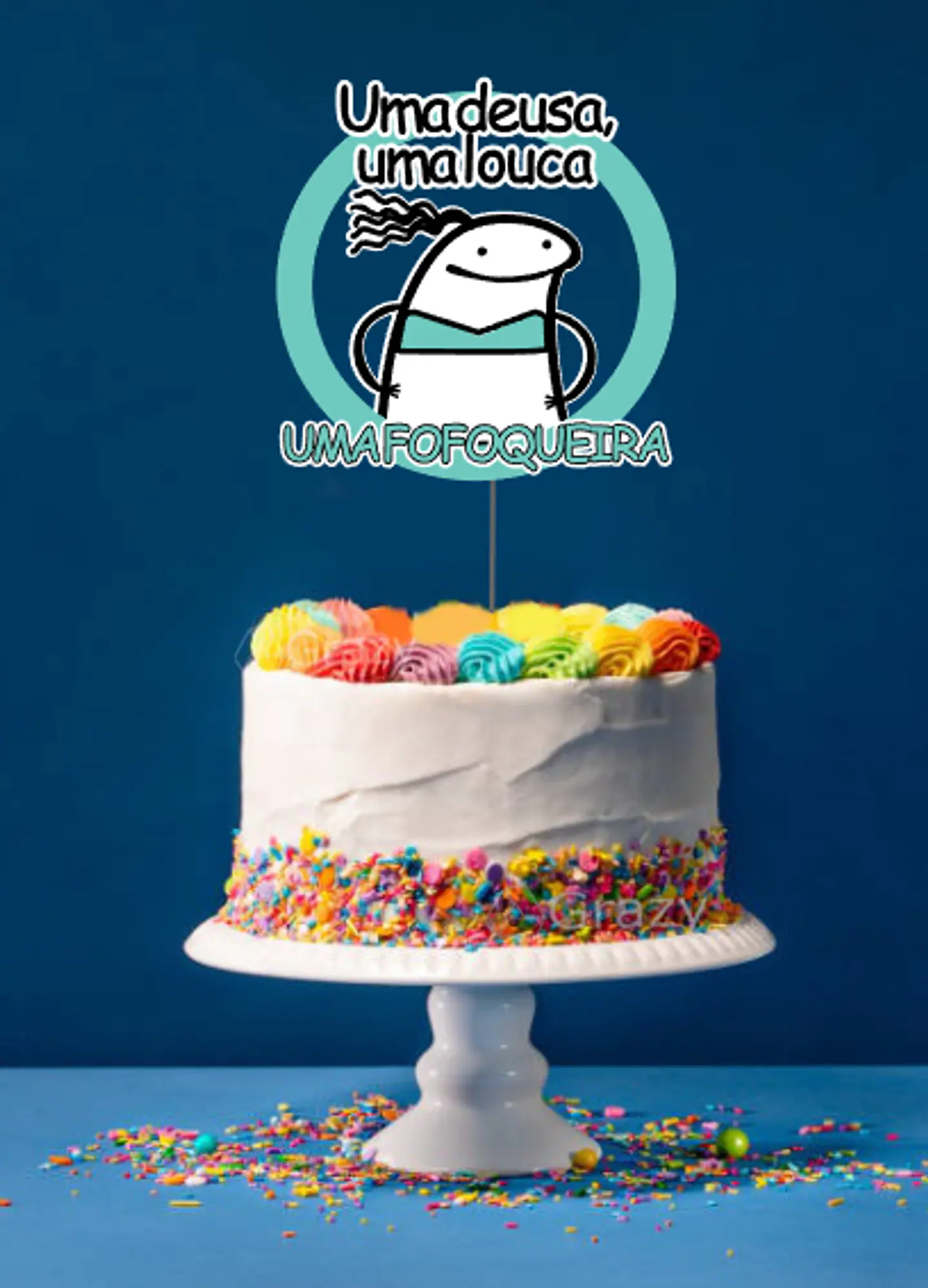 Arquivo de Corte Topo de Bolo Flork Fofoca 1 1