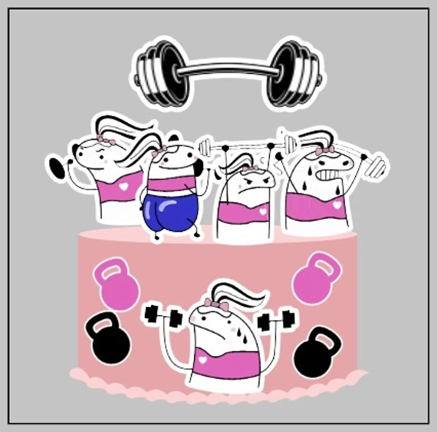 Arquivo de Corte Topo de Bolo Flork Fitness Academia Crossfit 4 1