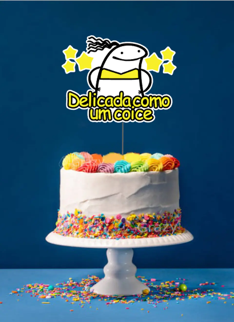 Arquivo de Corte Topo de Bolo Flork Delicada 3 1