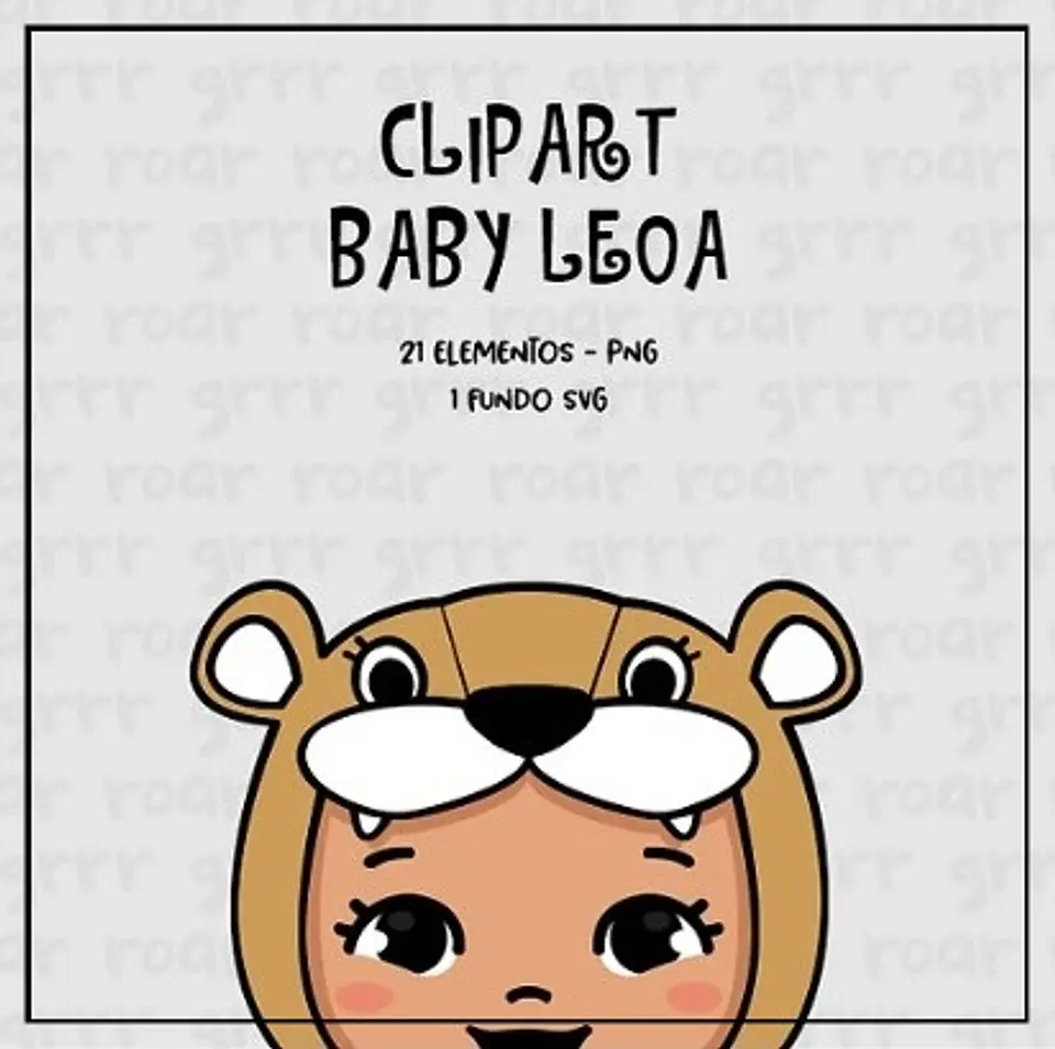 Kit Digital Cliparts Baby Leoa 15 1