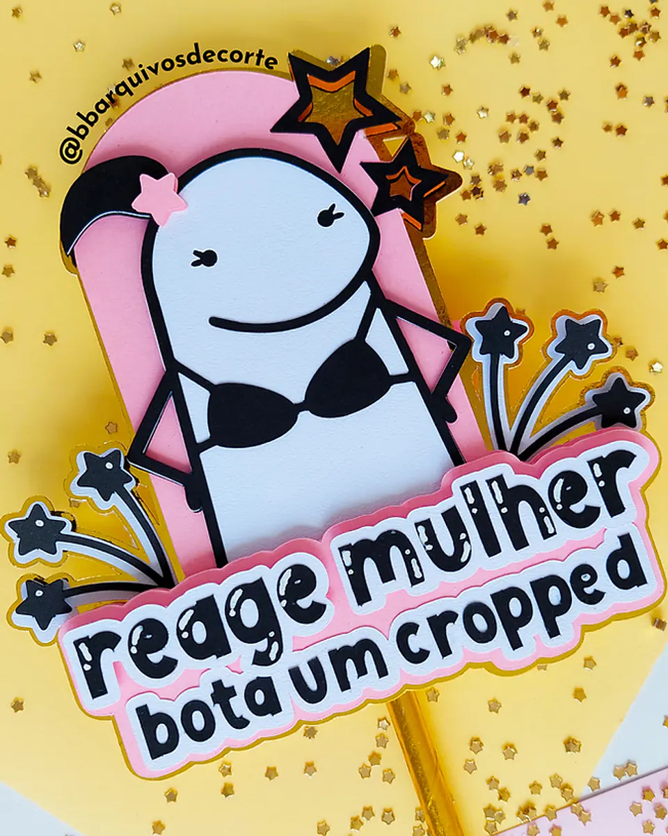Arquivo de Corte Topo de Bolo Flork Frases Femininas Mulheres 2 1