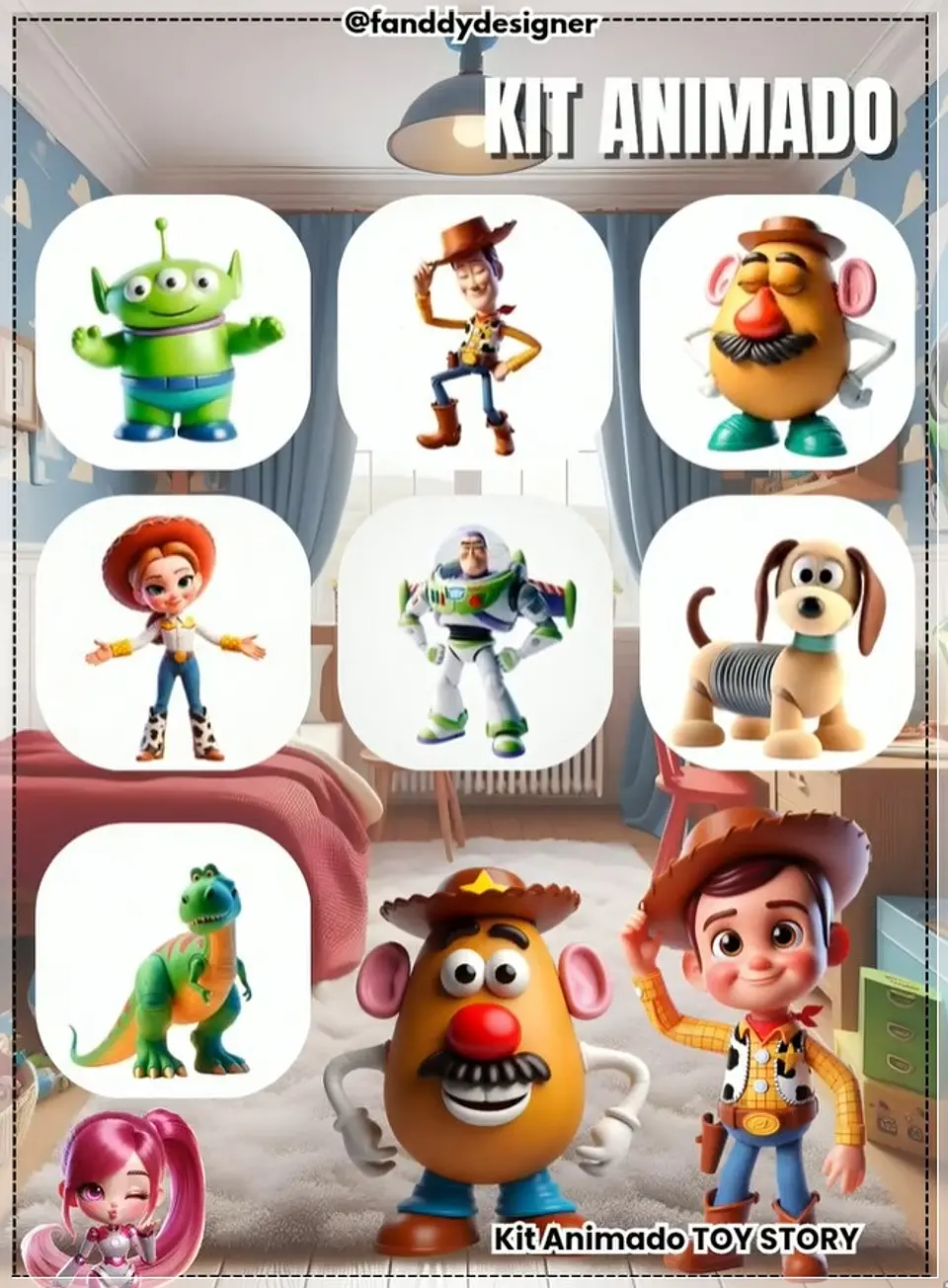 Kit Digital Animado Toy Story 33 1