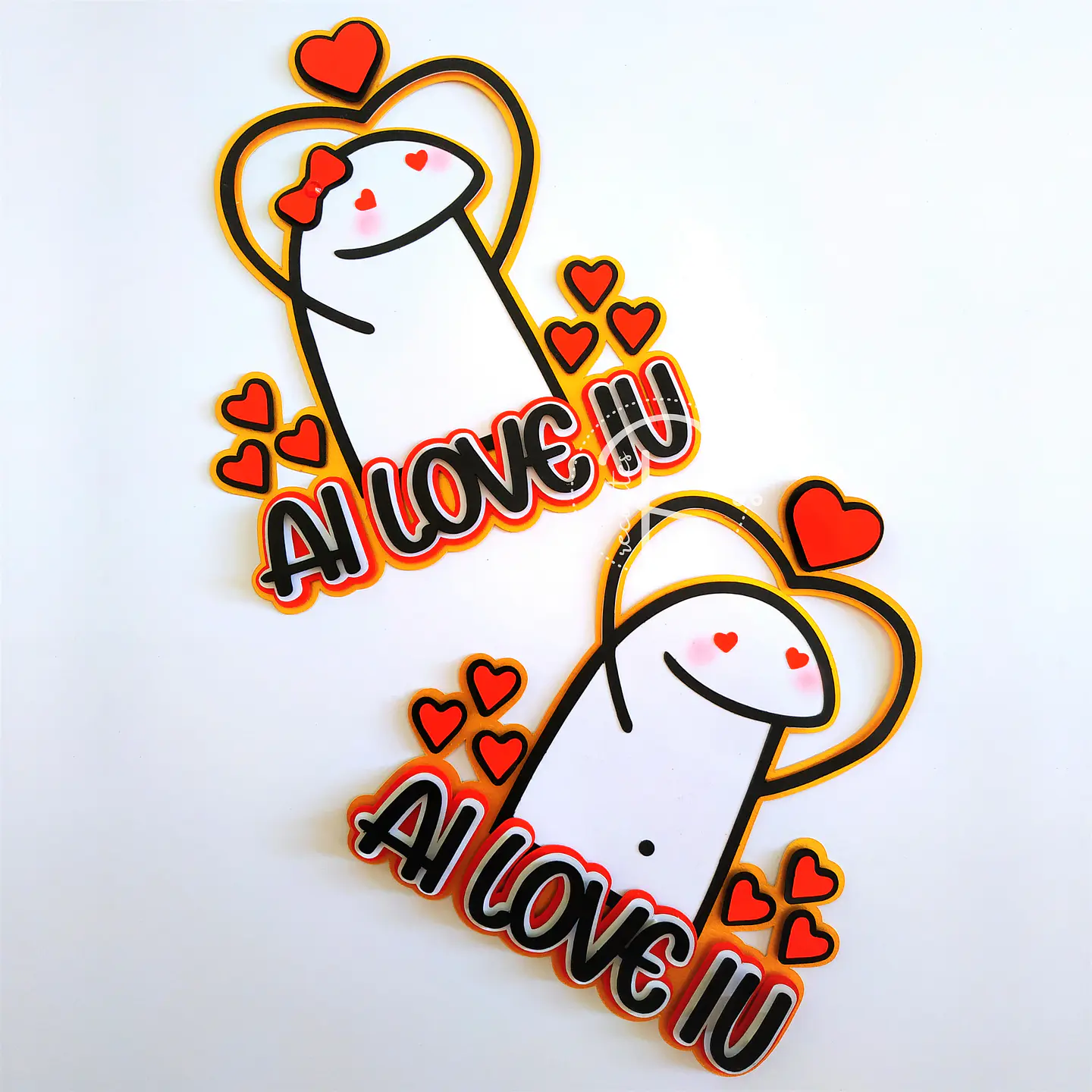 Arquivo de Corte Topo de Bolo Flork Casal Amor Eu Te Amo 1 1