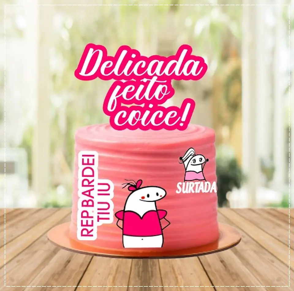 Arquivo de Corte Topo de Bolo Flork Delicada 1 1