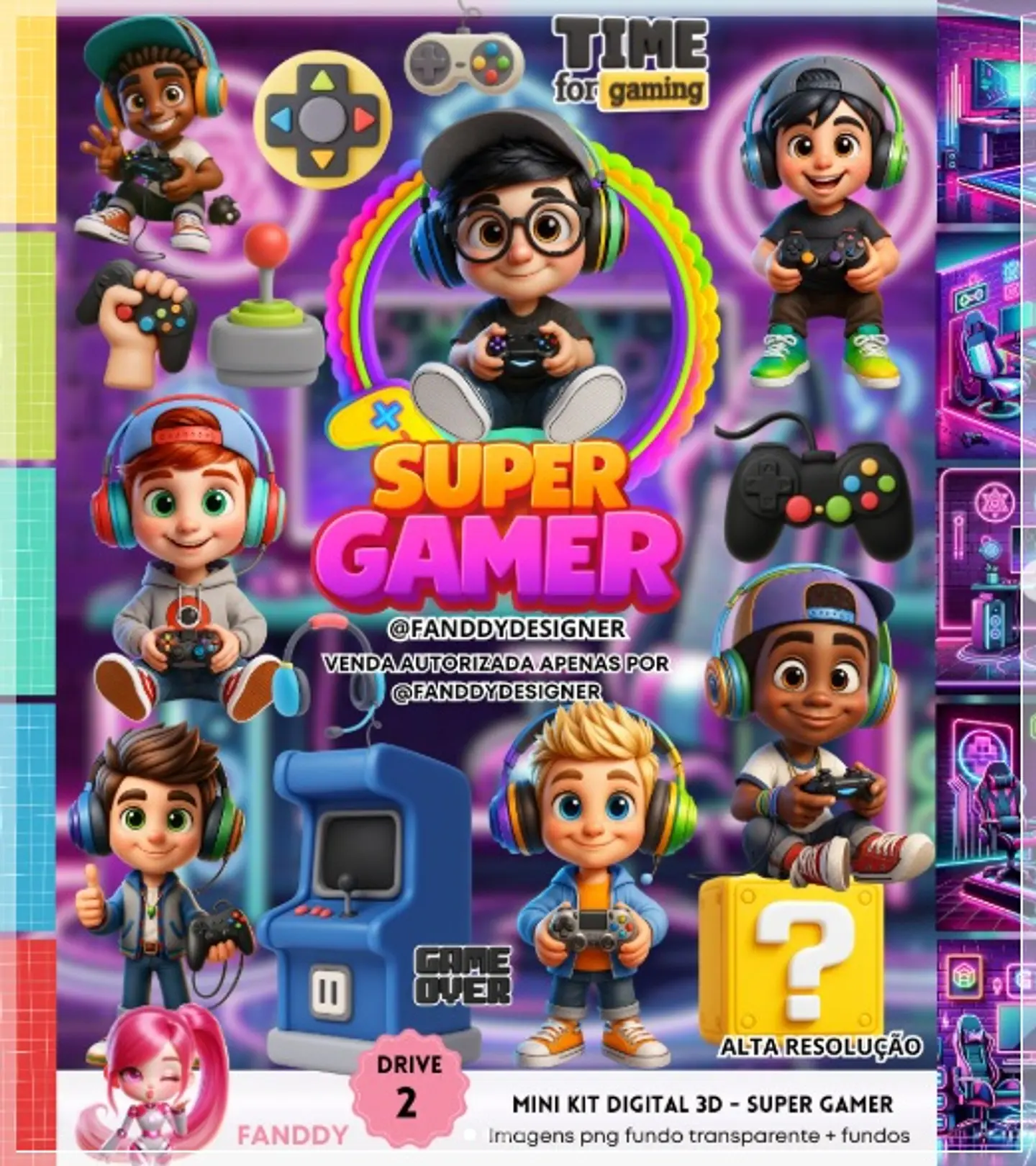 Kit Digital Super Gamer 3d 304 1