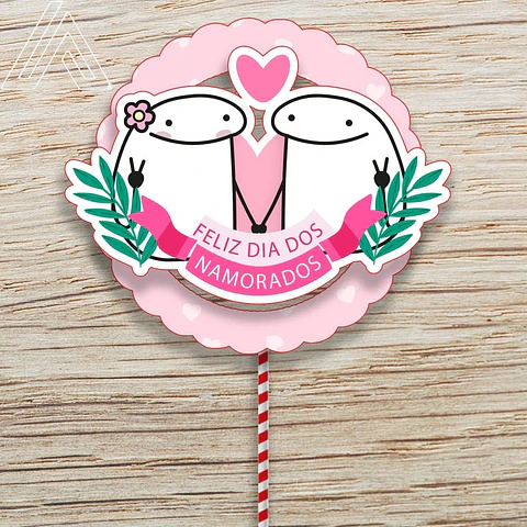 Arquivo de Corte Topo de Bolo Flork Casal Amor Eu Te Amo 9