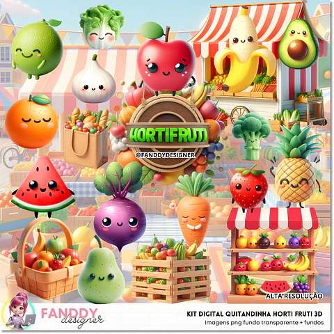 Kit Digital Quitandinha Horti Fruti 282