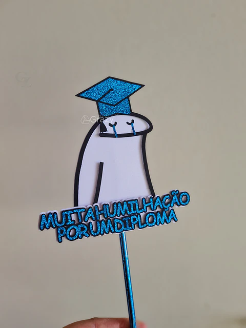 Arquivo de Corte Topo de Bolo Flork Formatura 3