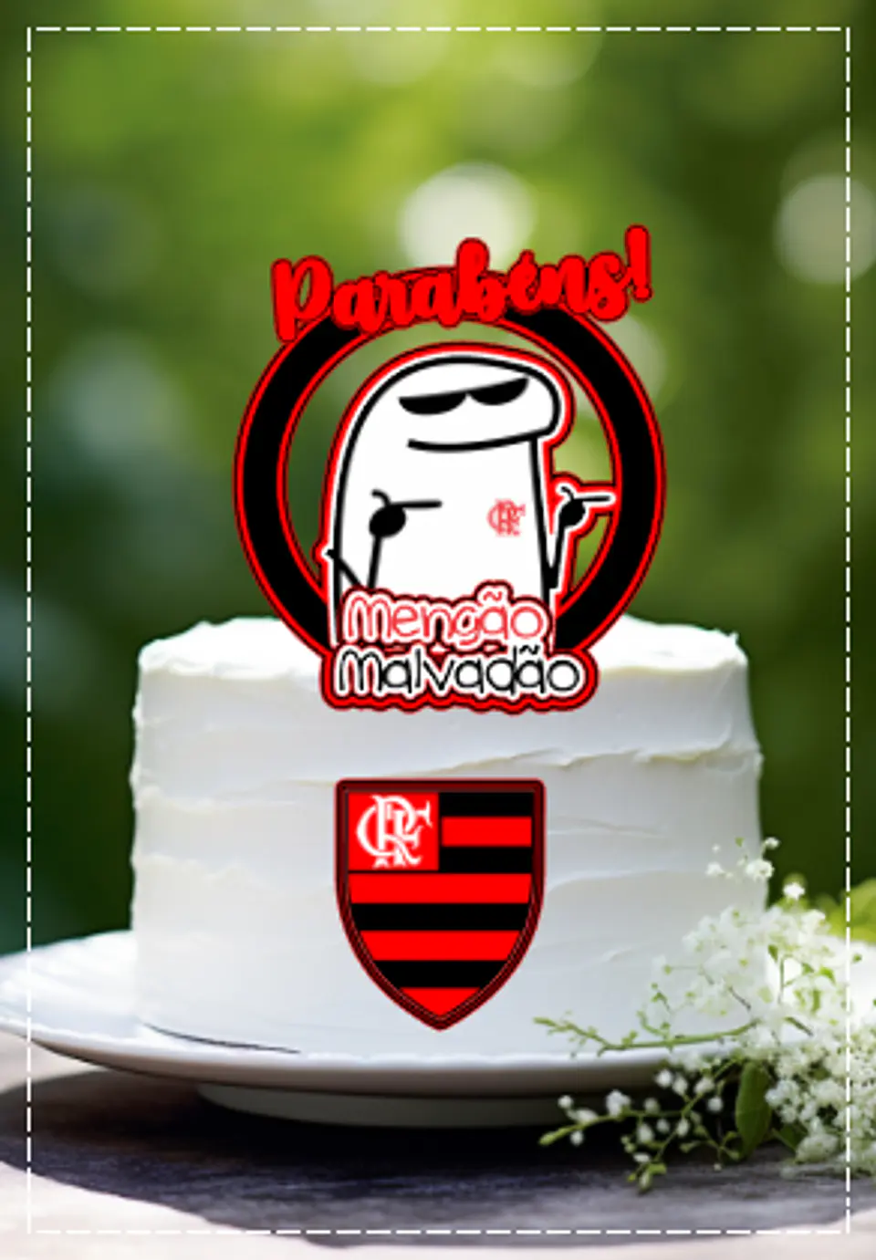 Arquivo de Corte Topo de Bolo Flork Futebol 3 1
