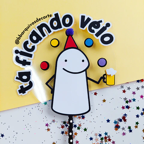 Arquivo de Corte Topo de Bolo Flork Diversos Frases Engraçados 38
