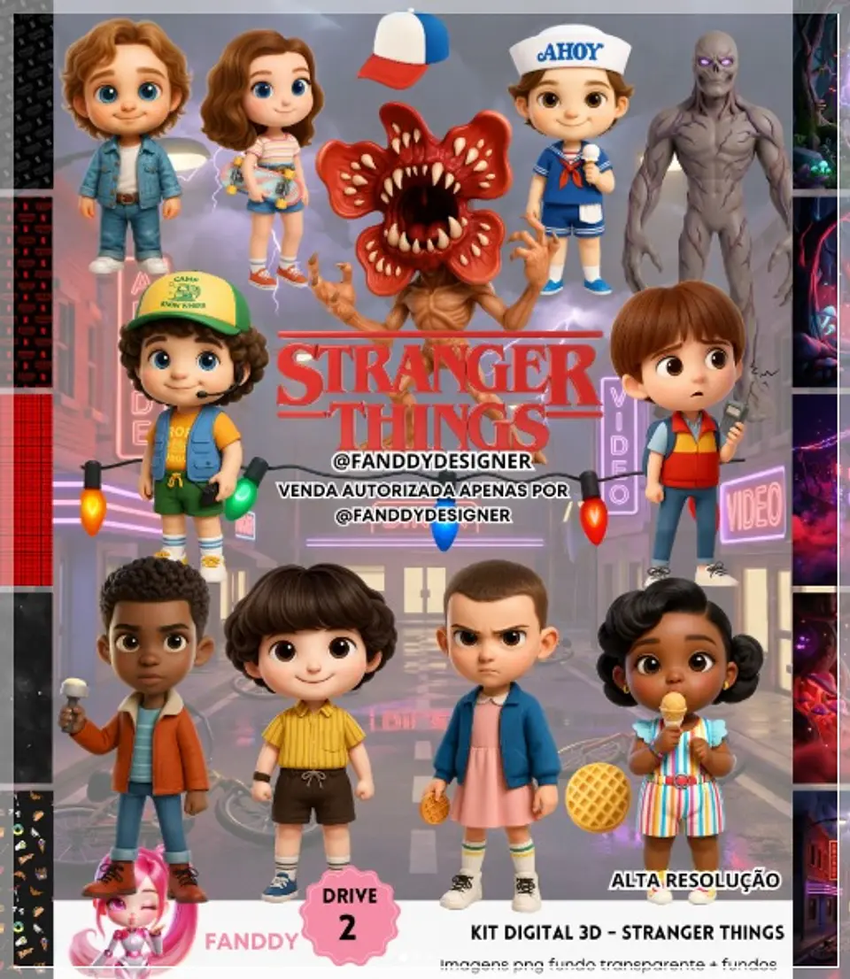 Kit Digital Stranger Things 3d 303 1