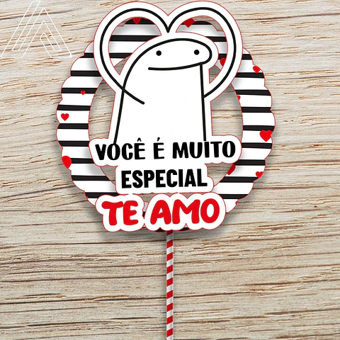 Arquivo de Corte Topo de Bolo Flork Casal Amor Eu Te Amo 11