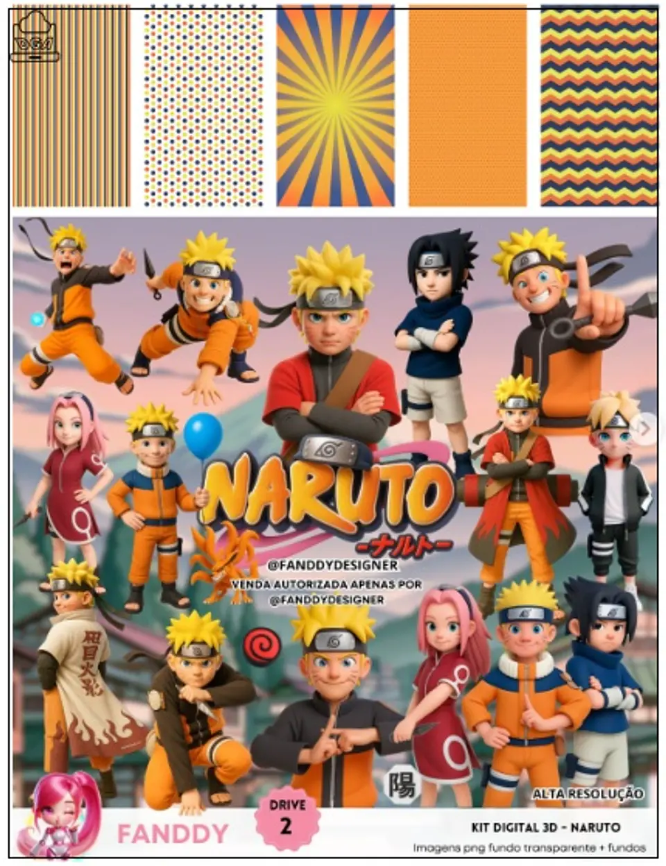Kit Digital Naruto 3d 236 1