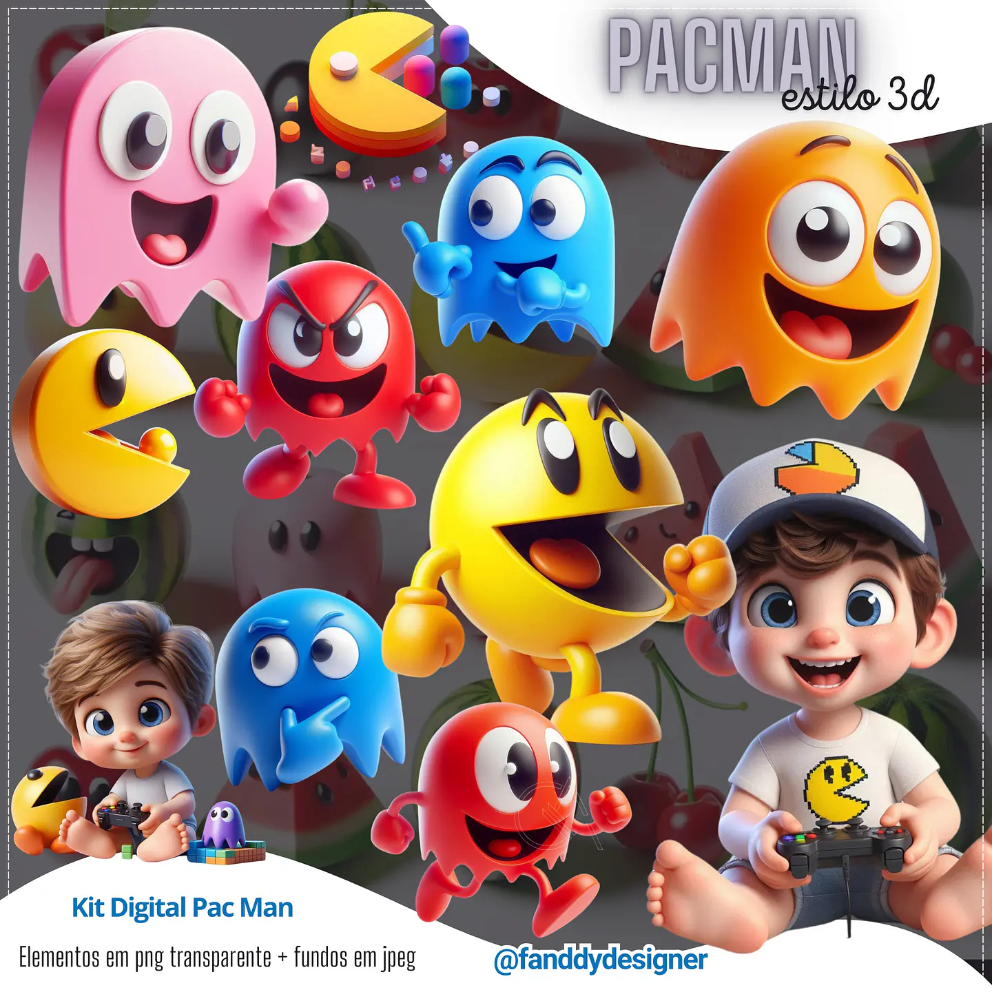Kit Digital Pac Man 254 1